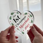 Our 1st Christmas Married Personalised Couple Gift For Christmas