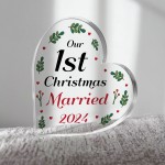 Our 1st Christmas Married Personalised Couple Gift For Christmas