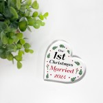 Our 1st Christmas Married Personalised Couple Gift For Christmas