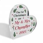 Our 1st Christmas As Mr And Mrs ANY SURNAME Personalised