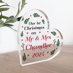 Our 1st Christmas As Mr And Mrs ANY SURNAME Personalised