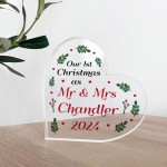 Our 1st Christmas As Mr And Mrs ANY SURNAME Personalised