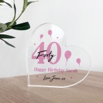 PERSONALISED 40th Birthday Gifts For Women Mum Daughter Sister