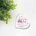 PERSONALISED 40th Birthday Gifts For Women Mum Daughter Sister