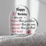 13th Birthday Acrylic Plaque 13th Birthday Gifts for Girls