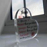 16th Birthday Acrylic Plaque 16th Birthday Gifts for Girls