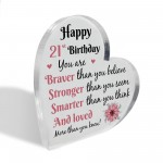 21st Birthday Acrylic Plaque 21st Birthday Gifts for Girls