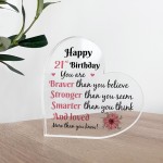 21st Birthday Acrylic Plaque 21st Birthday Gifts for Girls