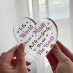 Special Mum Gift For Birthday Christmas You Are The World