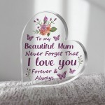 Gifts for Mum Keepsake Christmas for Mum Best Mum Birthday Gifts