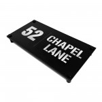 House Number Plaques Personalised Signs Address Silver Black