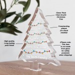 Personalised Family Christmas Decoration Freestanding Tree