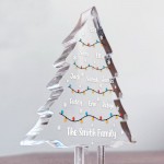 Personalised Family Christmas Decoration Freestanding Tree