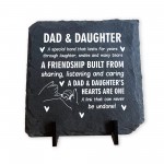 Dad and Daughter Gifts Slate Sign Christmas Birthday Gift