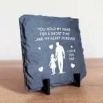 Dad Gifts From Daughter Father And Daughter Gift Slate Plaque