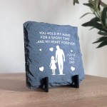 Dad Gifts From Daughter Father And Daughter Gift Slate Plaque