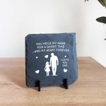 Dad Gifts From Daughter Father And Daughter Gift Slate Plaque