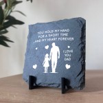 Dad Gifts From Daughter Father And Daughter Gift Slate Plaque