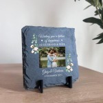 Personalised Mr And Mrs Photo Frame Slate Plaque Wedding Gifts