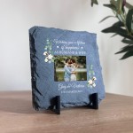 Personalised Mr And Mrs Photo Frame Slate Plaque Wedding Gifts