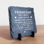 Friendship Plaques Slate Standing Plaque Gifts For Women