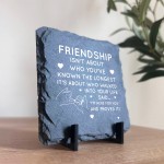 Friendship Plaques Slate Standing Plaque Gifts For Women