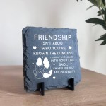 Friendship Plaques Gifts For Women Slate Standing Plaque