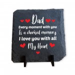 Gifts for Dad from Daughter Son Slate Plaque Stand