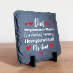 Gifts for Dad from Daughter Son Slate Plaque Stand