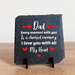 Gifts for Dad from Daughter Son Slate Plaque Stand