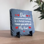 Gifts for Dad from Daughter Son Slate Plaque Stand