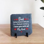 Gifts for Dad from Daughter Son Slate Plaque Stand