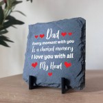 Gifts for Dad from Daughter Son Slate Plaque Stand