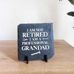 Funny Gift For Grandad, NOT RETIRED PROFESSIONAL GRANDAD PLAQUE