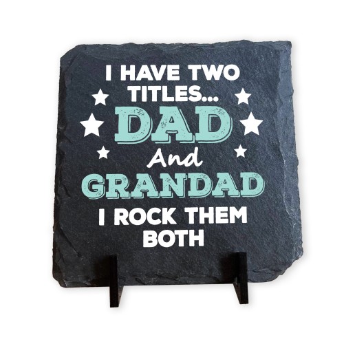 Dad Grandad Gifts Standing Slate Plaque Grandad Gift