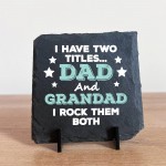 Dad Grandad Gifts Standing Slate Plaque Grandad Gift