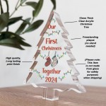 Personalised Our First 1st Christmas Together Acrylic Ornament