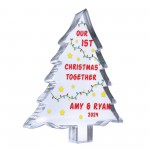 Personalised Our First Christmas Together Acrylic Tree Christmas