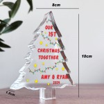 Personalised Our First Christmas Together Acrylic Tree Christmas