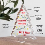 Personalised Our First Christmas Together Acrylic Tree Christmas