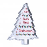 Personalised Baby Girl Boys 1st Christmas Ornament Acrylic Tree