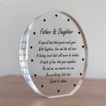 Dad and Daughter Gifts Acrylic Plaque Father And Daughter Plaque