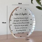 Dad and Daughter Gifts Acrylic Plaque Father And Daughter Plaque