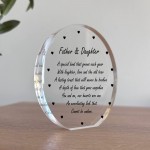 Dad and Daughter Gifts Acrylic Plaque Father And Daughter Plaque