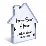 Personalised Home Sweet Home Plaque Housewarming Handmade 