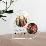 Merry Christmas Auntie Gift Personalised Acrylic Plaque