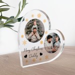 Merry Christmas Daddy Gift Personalised Acrylic Plaque With Phot