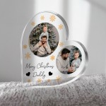 Merry Christmas Daddy Gift Personalised Acrylic Plaque With Phot