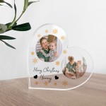 Merry Christmas Nanny Gift Personalised Acrylic Plaque With Phot