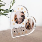 Merry Christmas Step Dad Gift Personalised Acrylic Plaque